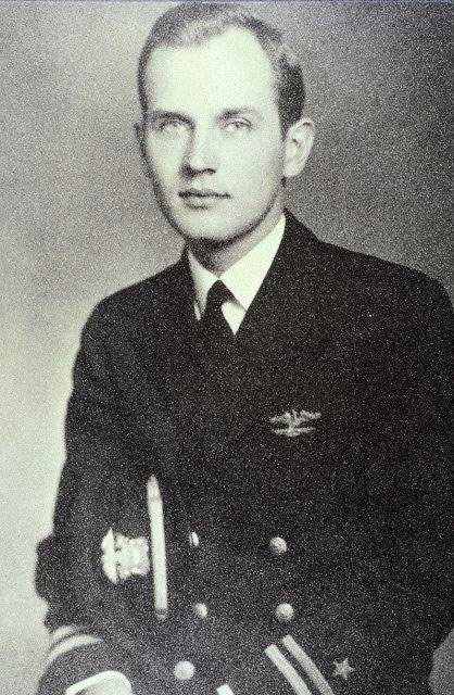 Ted as a young officer.