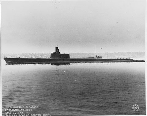 USS Albacore in Groton, CT (1942)